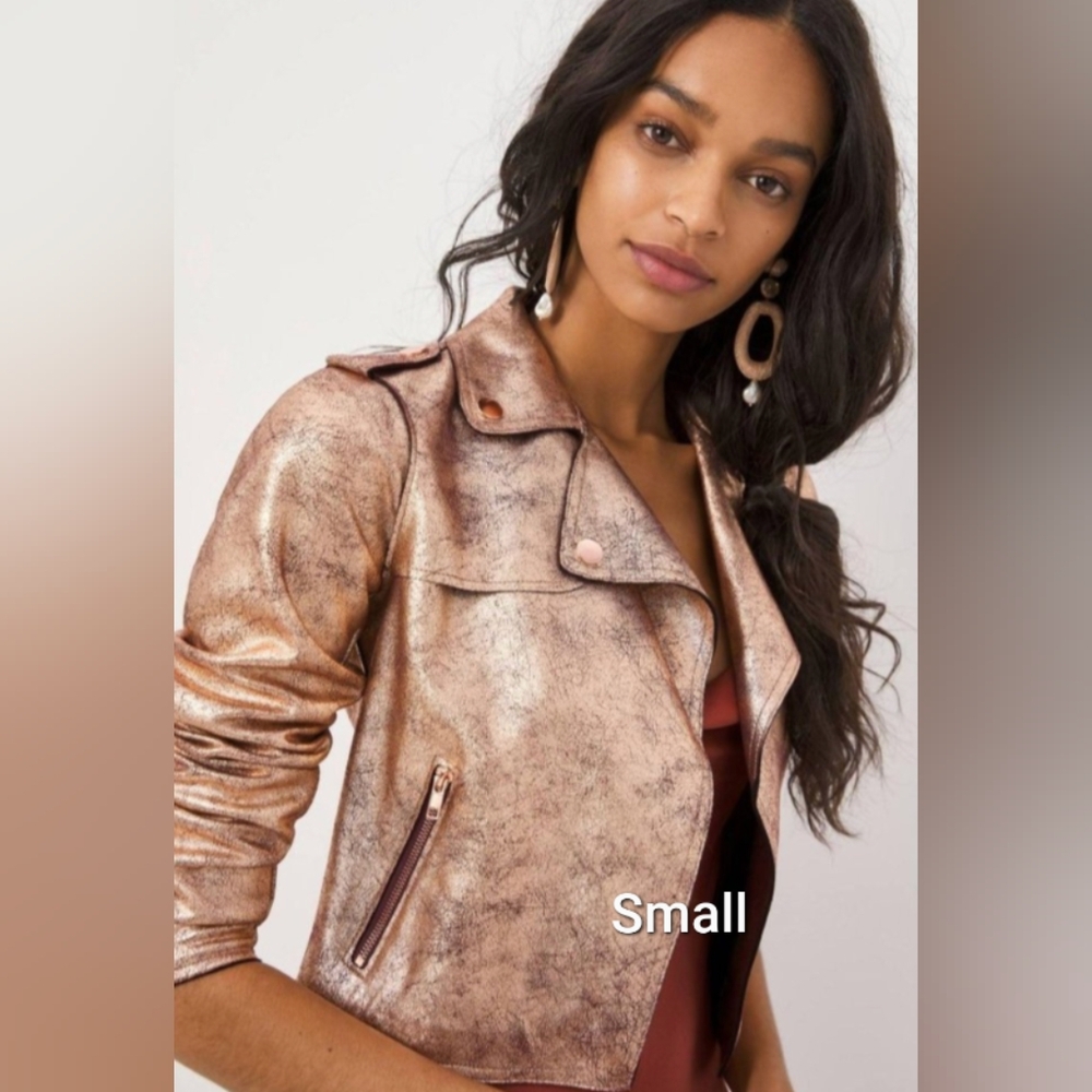 Anthropologie Metallic Jacket